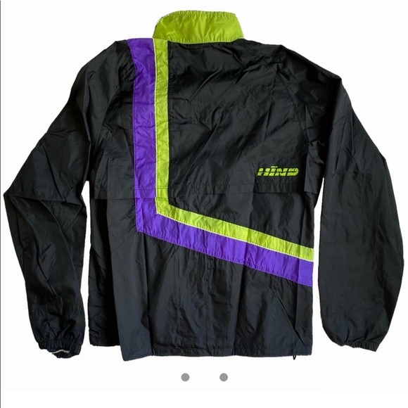 Vintage Purple, Black, and Green HIND Zip Up Windbreaker - Picture 2 of 3